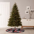 thumbnail image 6 of Fuzoiu Fire and Rescue Truck Print Christmas Tree Skirt,Xmas Christmas Decorations,Xmas Tree Mat for Farmhouse Holiday New Years Home Party Decor Tree Rugs-36", 6 of 6