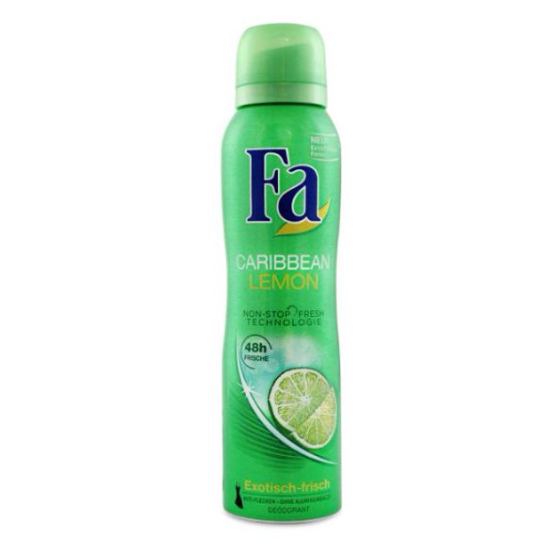 Fa Caribbean Lemon Exotic Fresh 48H Deodorant Spray, 200ml Walmart