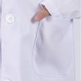 thumbnail image 4 of Bata de laboratorio blanca para niños, manga larga, traje de actuación para médico de escuela primaria, jardín de infantes, bata de laboratorio blanca rosa, 4 of 4