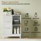 thumbnail image 5 of Bathroom Cabinet 3 Drawers Floor Standing Storage Cabinet Single Door Wooden Cabinet Elevated Legs Side Cabinet Organizer Door Cabinet for Bathroom Shower Room Bedroom Home Original Oak, 5 of 14