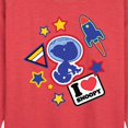thumbnail image 2 of Peanuts - Space Snoopy Flair - Women's Lightweight French Terry Pullover, 2 of 6