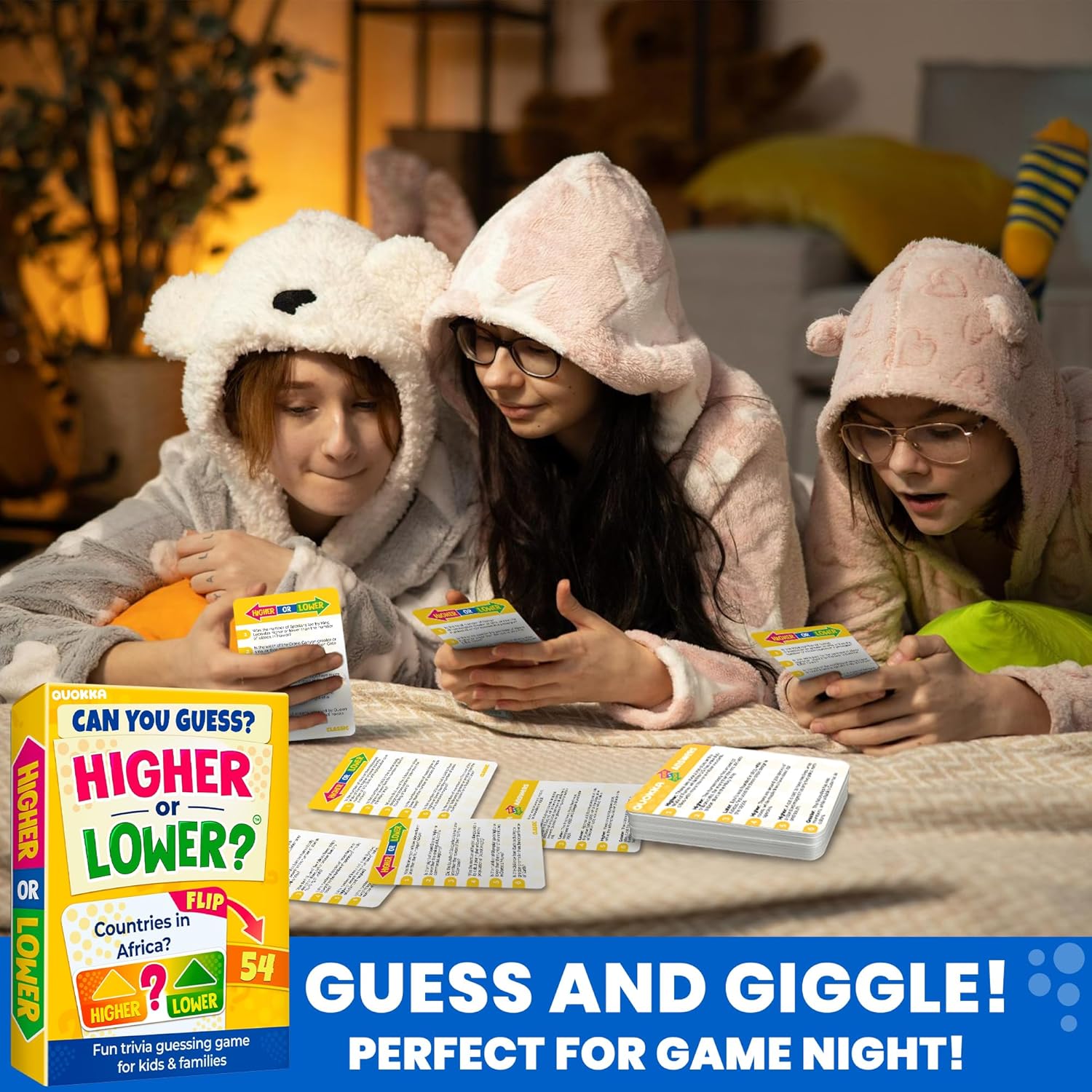 Quokka Juegos de Mesa para Niños y Adultos – Juegos de Trivia Familiares para Noche de Juegos – Mayor o Menor 5