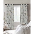 thumbnail image 3 of Vintage Botanical Blackout Curtains 84 Inches Long for Bedroom, Birds Branch Watercolor Leaf Thermal Insulated Room Darkening Black Out Window Curtain Panels Grommet Drapes for Living Room, 3 of 8