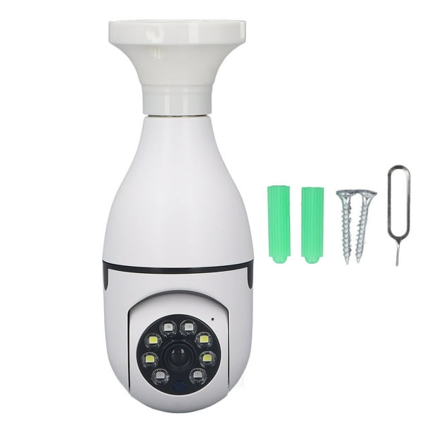 Cámara de vigilancia para el hogar, cámara con bombilla inalámbrica, cámara con bombilla inalámbrica, cámara de vigilancia wifi, rendimiento sólido