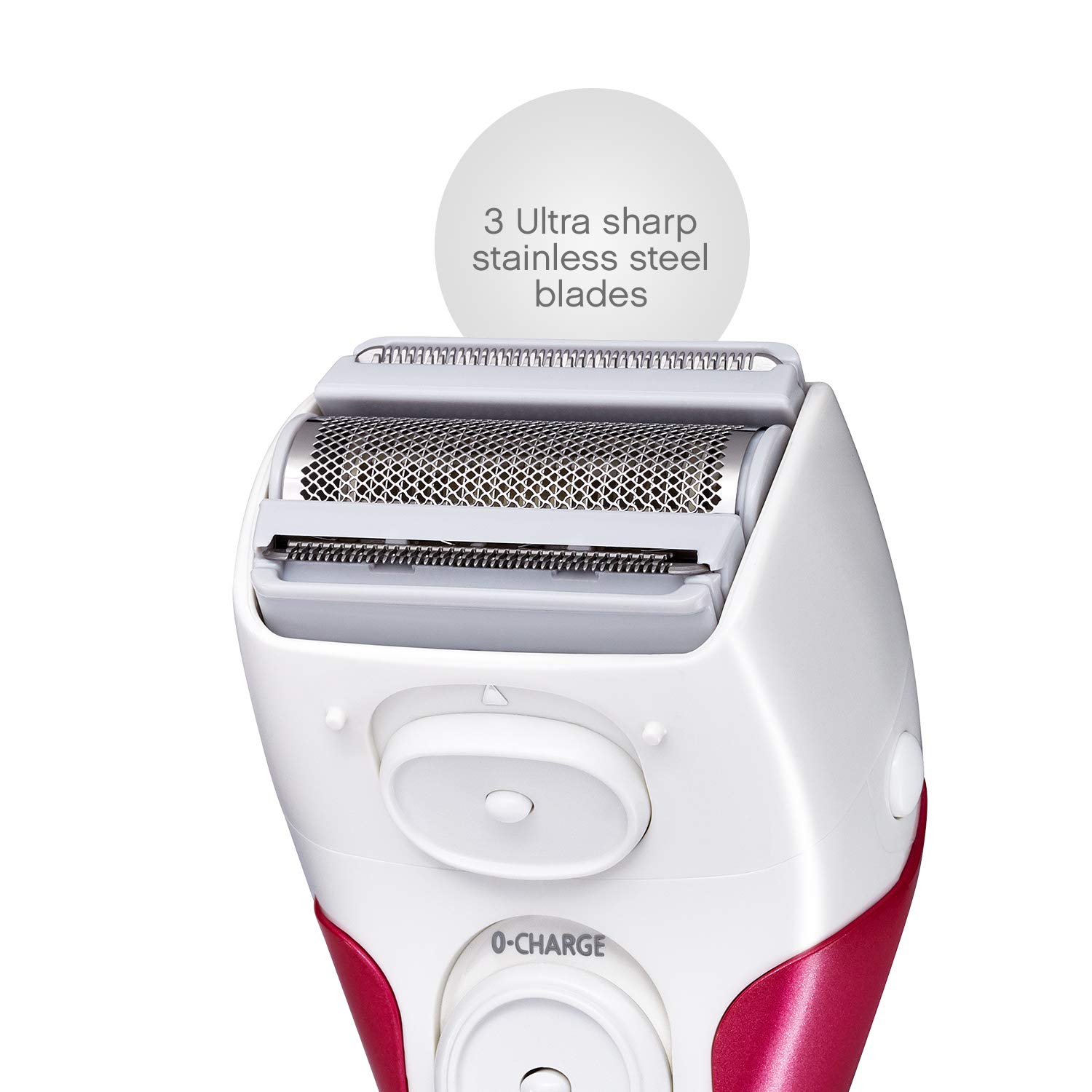 Panasonic ES2207P Ladies Electric Shaver, 3-Blade Cordless Women’s Electric Razor with Pop-Up Trimmer, Use Wet or Dry - image 5 of 5