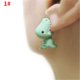 thumbnail image 4 of moda y lindo animal forma mordida pendientes dinosaurio adecuado para las mujeres de dibujos animados pequeño perro ballena pendientes niña diversión regalos de cumpleaños, 4 of 4
