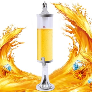 Miumaeov Beer Tower Beverage Dispenser with Removable Ice Tube and LED  Light 5.3Qt/1.5 Gallon Wine Drink Dispenser for Parties Bar Weddings  Restaurant Cafe Outdoor RV Camper 