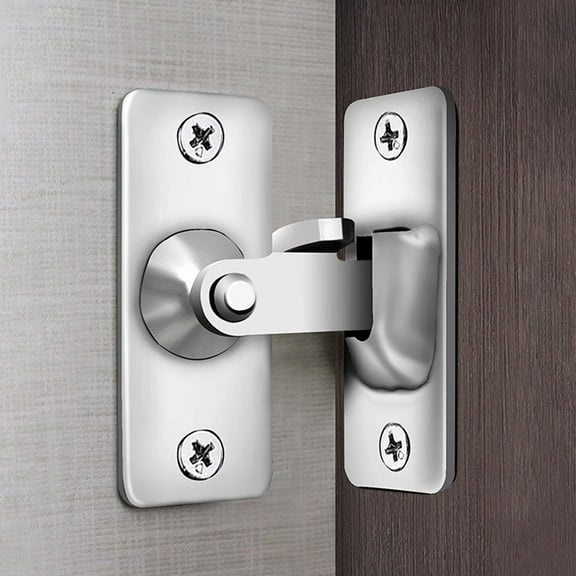 GOOHOCHY  Heavy Duty Shackle Bolt Silver Finish Buckle Lock Door Hasp Outdoor Latch