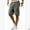 Gray, variant on Liacowi Mens Cargo Shorts Elasticated Waist Casual Cotton Combat Pants