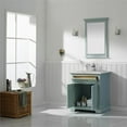 thumbnail image 4 of Vinnova Lorna 30" Carrara Stone Top Single Vanity with Mirror in Finnish Green, 4 of 8
