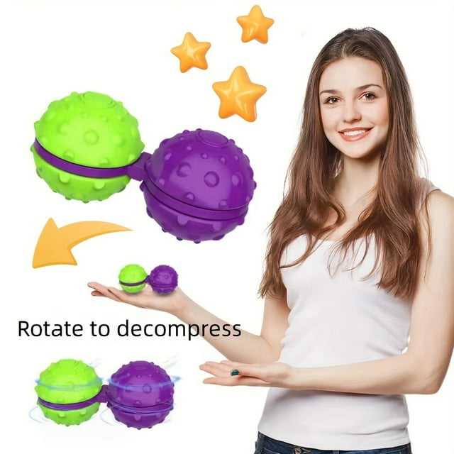 3D Fidget Spinner, Decompression Rotating Massage Ball, Birthday Gift, Birthday Gift