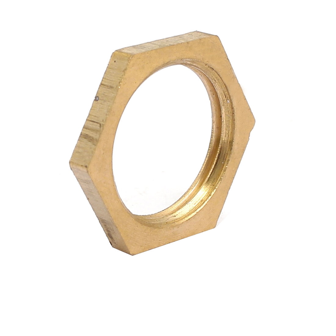 8 Pcs 3/8BSP Female Thread Brass Hex Nut Pipe Fitting Locknut Walmart