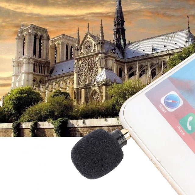 Micrófono para Teléfono Móvil Mini Micrófono Portátil de 35 Mm Grabación de y Video Perfecta para Mini Micrófono Portátil ANGGREK Otros