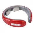 thumbnail image 2 of XIRQI Wireless Pulse Neck Massager 6 Modes 9 Strengths Rechargeable Heating Neck Massage Device With Tens Patches,Red, 2 of 6