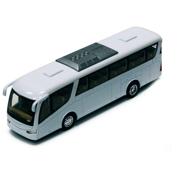7" Kinsmart Kinsfun Coach Tour Travel Diecast Model Toy Bus Pull Action No Decal