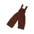 thumbnail image 4 of Musuos Little Girl’s Summer Chiffon Suspender Jumpsuit 1-6Years Fresh Polka Dot Ruffles Boat Neck One Piece Long Pants, 4 of 7
