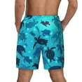 thumbnail image 4 of Fotbe World Turtle Day Men’s Swim Trunks Quick Dry Swim Shorts Board Shorts with Mesh Lining-Small, 4 of 9
