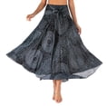 thumbnail image 3 of Faldas de mujer Elegantes Cintura ajustable Ropa Estampado floral para ocasiones especiales Chica Dama , negro C negro, 3 of 8