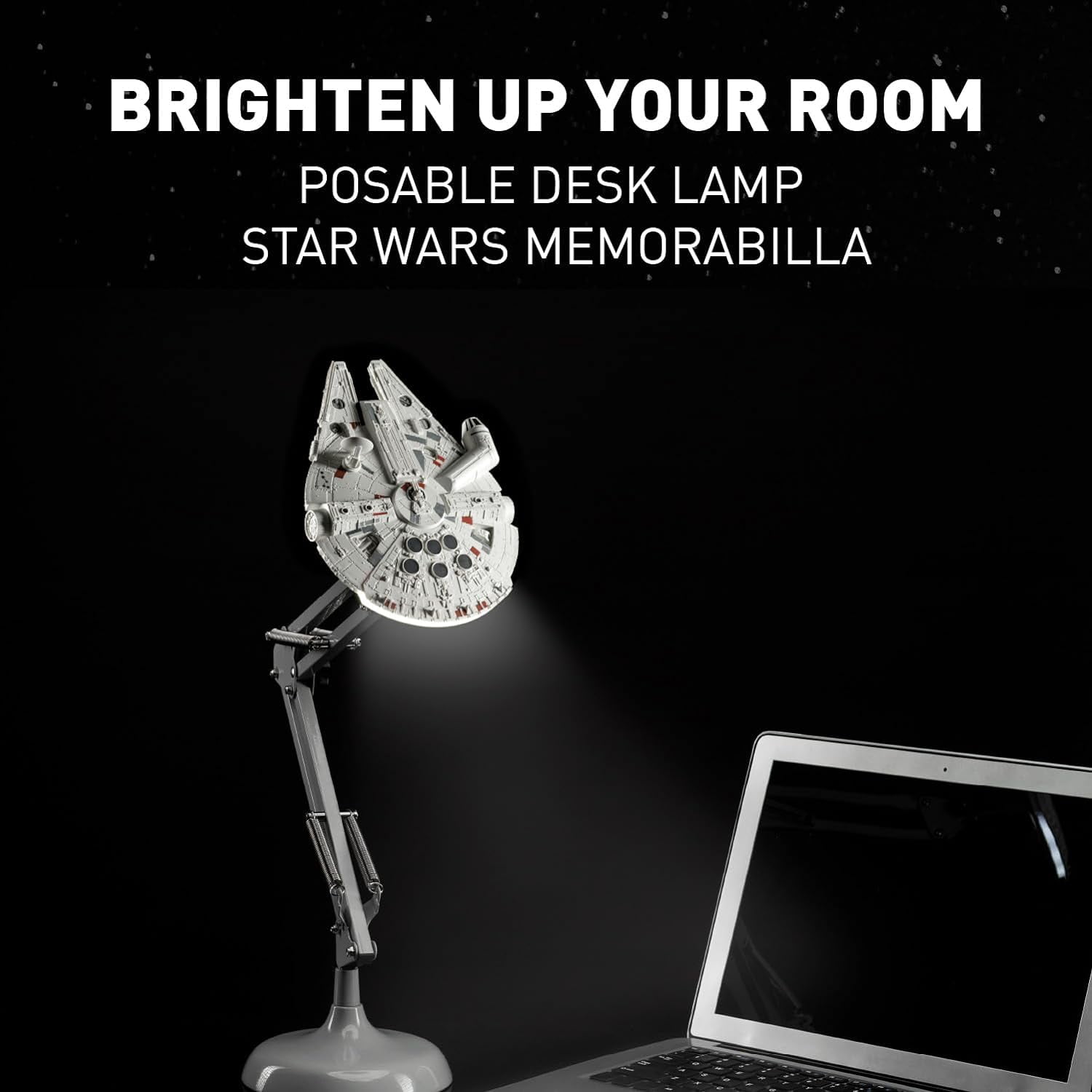 Paladone Millennium Falcon Posable Desk Light Adjustable Height Star Wars Millennium Falcon Desk Light