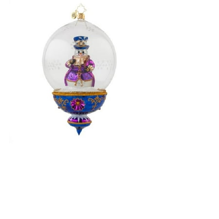 Christopher Radko Glass Plum Frosty Snowman Christmas Ornament #1017624