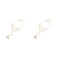 thumbnail image 4 of Qarigey Aleación anillo ajustable mano arnés cadena mujer chica mano joyería oro 2piezas Qarigey CBP592907, 4 of 5