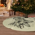 thumbnail image 6 of KLL 36" Christmas Tree Skirt Vintage Floral Xmas Tree Skirts Mat for New Year Xmas Holiday Party Indoor Outdoor Home Decoration, 6 of 7