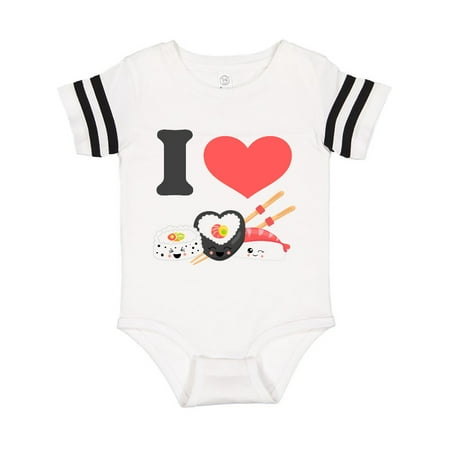 

Inktastic Kawaii I Love Sushi II Gift Baby Boy or Baby Girl Bodysuit