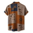 thumbnail image 4 of KTMKH Men's Casual Hawaii Floral Print Shirt Short Sleeve Turn-Down Collar Shirt, 4 of 6