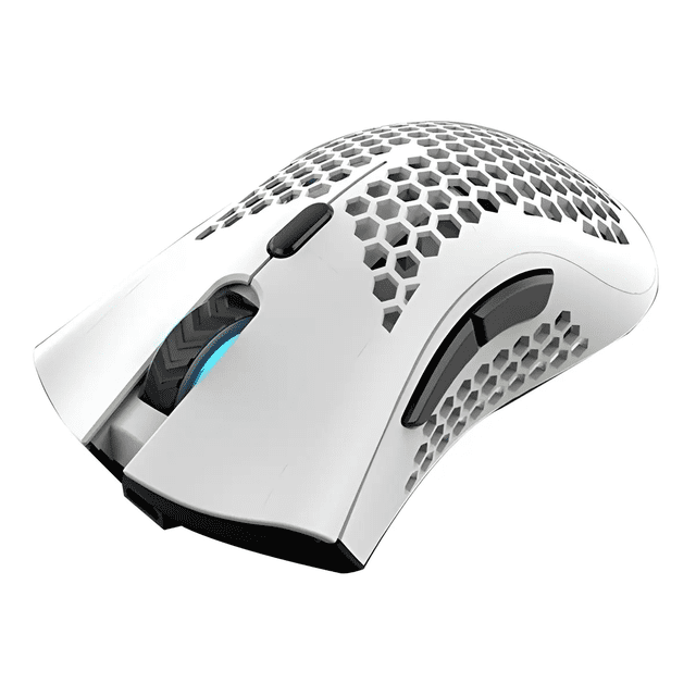 Mouse gamer inalámbrico recargable luces 7 botones Eo Safe Imports Blanco
