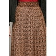 thumbnail image 5 of MBJ WB2383 Womens High Waist Polka Dot Pleated Skirt Midi Swing Skirt with Pockets M TAN_BLACK, 5 of 6