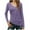 Purple, variant on Long Sleeve V Neck Tops for Women Solid Color Fitted Plain Tshirts Casual Spring Tee Shirt Base Fall Clothes (XL, Blue)