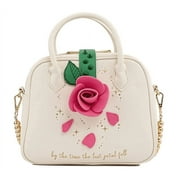 Loungefly Disney Beauty and the Beast Rose Crossbody Faux Leather Bag