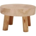 thumbnail image 1 of Mini Round Natural Wood Stool, Flower Pot Stand, Gardening Stool, - 3.5" Tall Natural Wood, 1 of 5