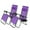 Pink, variant on Geniqua 2 PC Purple Zero Gravity Lounge Chairs Folding Outdoor Beach Patio Recliner Tray Holder