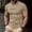 Khaki, variant on Maean Big and Tall Mens Workout Shirts Crew Neck Short Sleeve Athletic Running Gym Muscle Tees