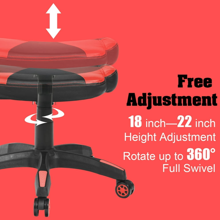 Multi-Use Footrest Swivel Height Adjustable Gaming Ottoman