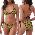 thumbnail image 3 of Disketp Sunflowers para Bañador de Dos Piezas para Mujer, Bikini Sexy Halter String, Conjunto de Bikini en Triángulo, 3 of 6