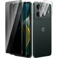 thumbnail image 1 of ccwonima 2 Pack For Moto G 5G 2025 Privacy Screen Protector + 2 Pack Camera Lens Protector, 9H Hardness Anti-Spy Tempered Glass, Scratch-Resistant (Moto G 5G 2025), 1 of 1
