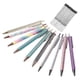 thumbnail image 2 of 10pcs Metal Ballpoint Pens 1.0 Mm Retractable Ballpoint Pens Glitter Metal Pens With 10pcs Refills For School Supplies, 2 of 5