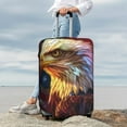 thumbnail image 5 of Cauagu Geometric American Bald Eagle Print Travel Luggage Cover,Travel Dust-proof Suitcase Cover Softside Suitcase Protector for 18-32inch,Not Included Suitcase, 5 of 8