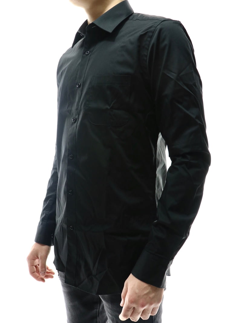marquis dress shirts for men Marquis 009SL Dress Shirt Slim Fit Black