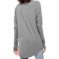 thumbnail image 2 of Solid Color Women Long Sleeve Casual Loose Shirt Tops, 2 of 5