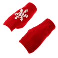 thumbnail image 4 of Señoras adultas Guantes sin s térmicos lisos Tejidos Medio Invierno Cálido rojo Yuyangstore Guantes sin dedos para mujeres, 4 of 8