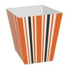 Club Pack of 48 Spooky Black and Orange and White Striped Halloween Party Treat Boxes