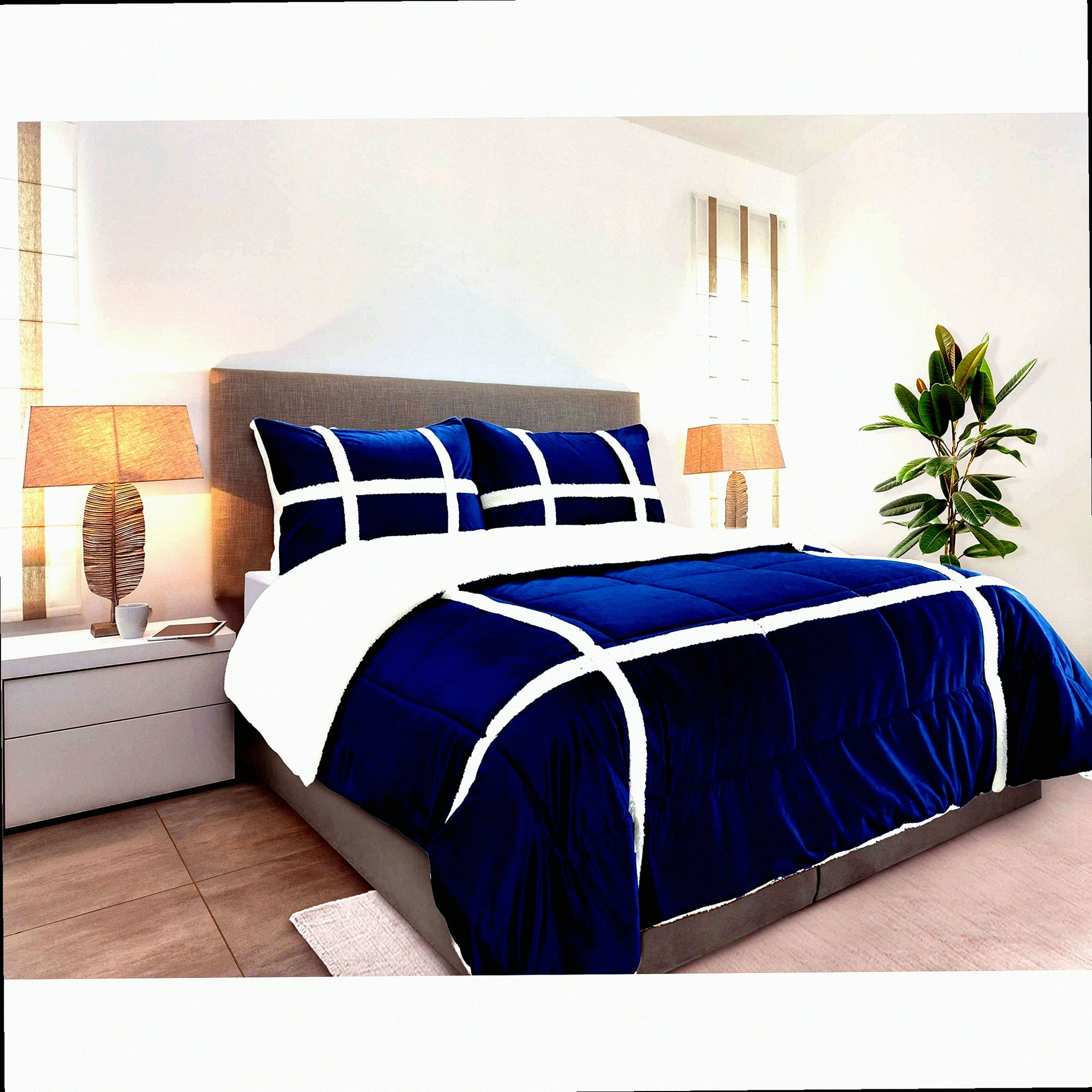Full size sherpa comforter hotsell