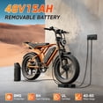 thumbnail image 4 of TST Electric Bike for Adults, 750W Peak 1500W Motor, 20"x4" Fat Tire, E Mountain Bike, 48V/15AH UL2849, 4 of 8