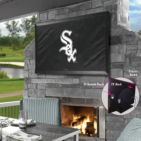 Black Chicago White Sox 46" x 28" TV Cover