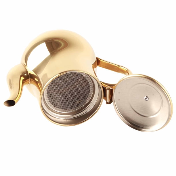 Poja de Té Con Filtro de Acero inoxidable OLLA Para Ola de Aceite de Té, Olla de Té Con Infusor Más