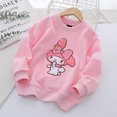 thumbnail image 2 of Anime Sanrioed Girl Long Sleeved T-Shirt Kuromi Melody Cinnamoroll Korean Style Spring Cute Kawaii Kids Clothing Pullover Tops, 2 of 5