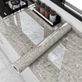 thumbnail image 4 of 1 Roll Marble Foil Fire Oil-Proof Contact Paper, Self Adhesive, Removable, Waterproof, Wallpaper For Kitchen Bathroom Decor, 4 of 4